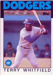 1986 Topps Baseball Cards      318     Terry Whitfield